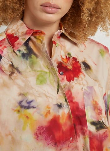 Printed shirt with classic collar MOMONI Multicolored